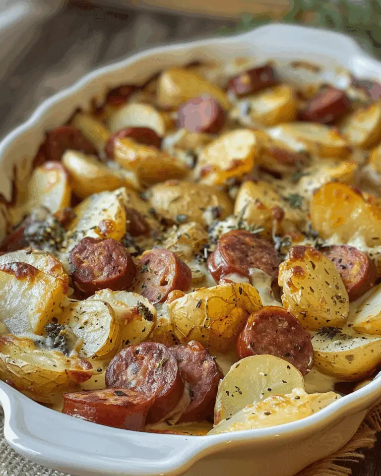 Cheesy Ranch Potatoes and Smoked Sausage Recipe