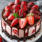 Chocolate Covered Strawberry Cheesecake Recipe