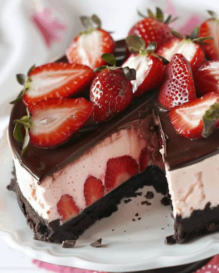 Chocolate Covered Strawberry Cheesecake Recipe