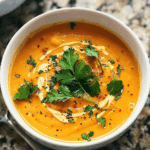 Spicy Butternut Squash and Sweet Potato Soup