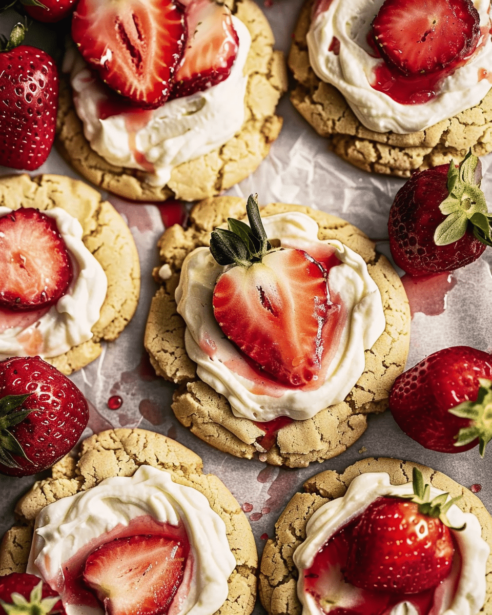 Strawberry Cheesecake Cookies