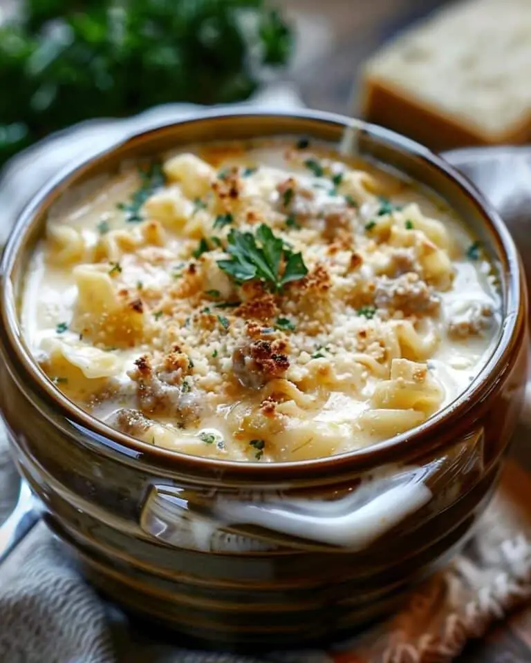Alfredo Lasagna Soup