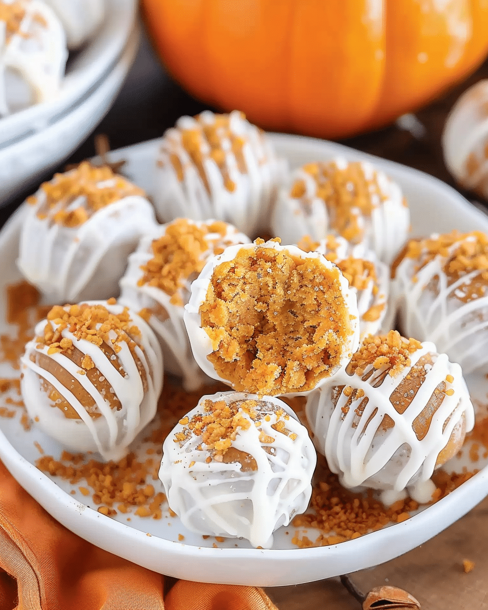 No Bake Pumpkin Balls