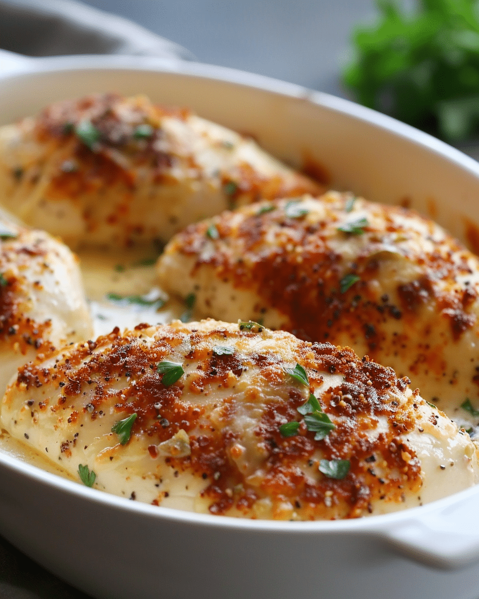 Baked Parmesan Mayo Chicken