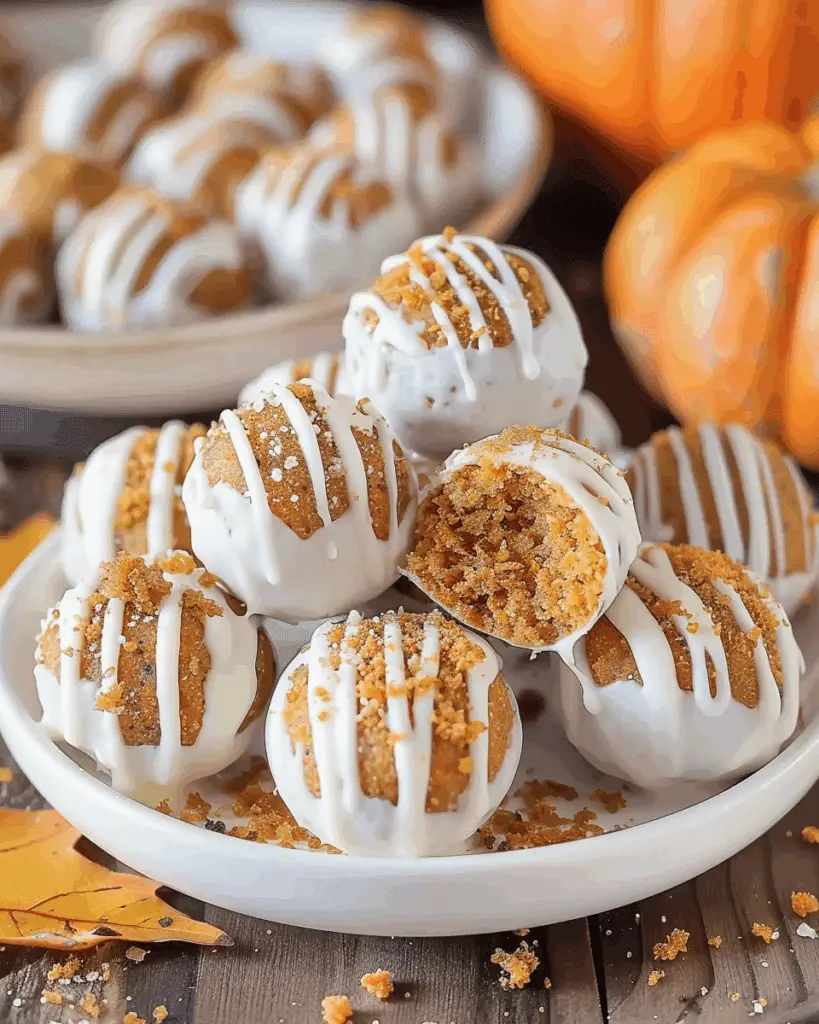 No Bake Pumpkin Balls