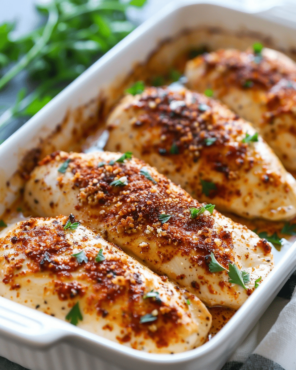 Baked Parmesan Mayo Chicken