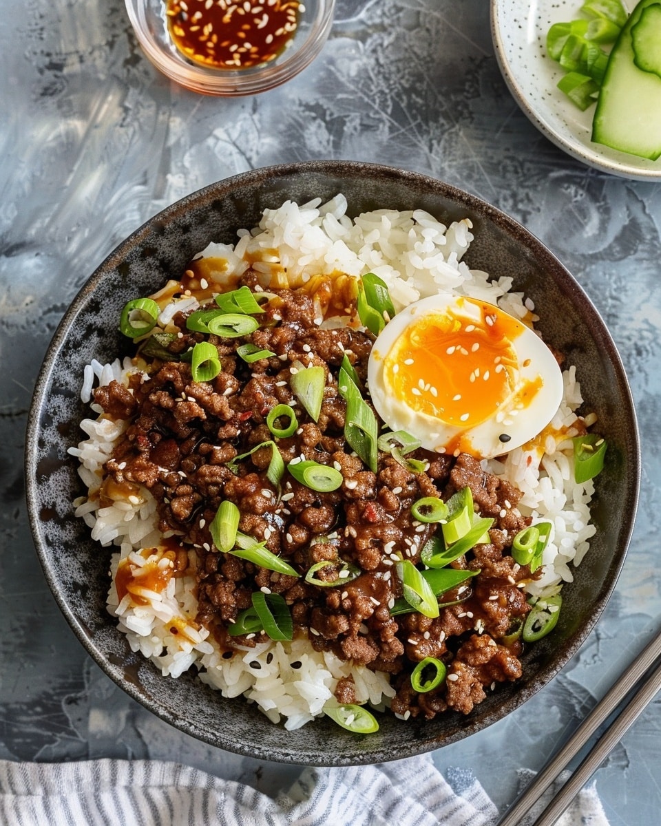 Korean Ground Beef Bowl