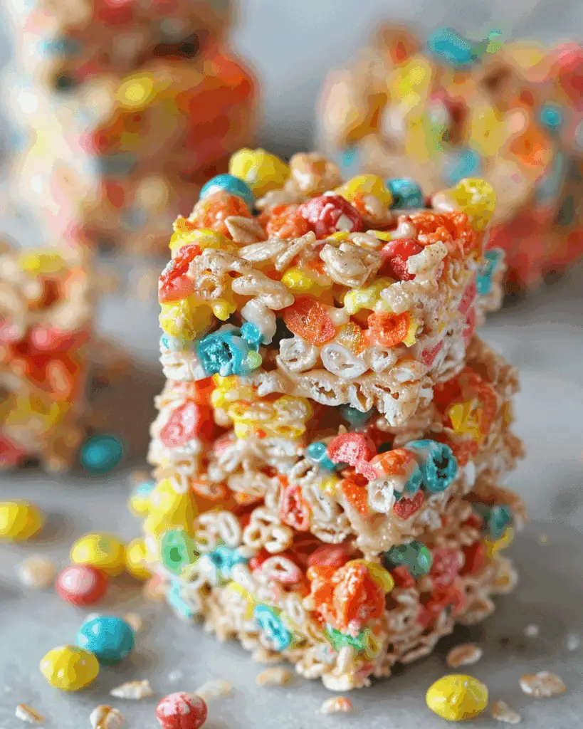 Fruity Pebbles Rice Krispies Treats