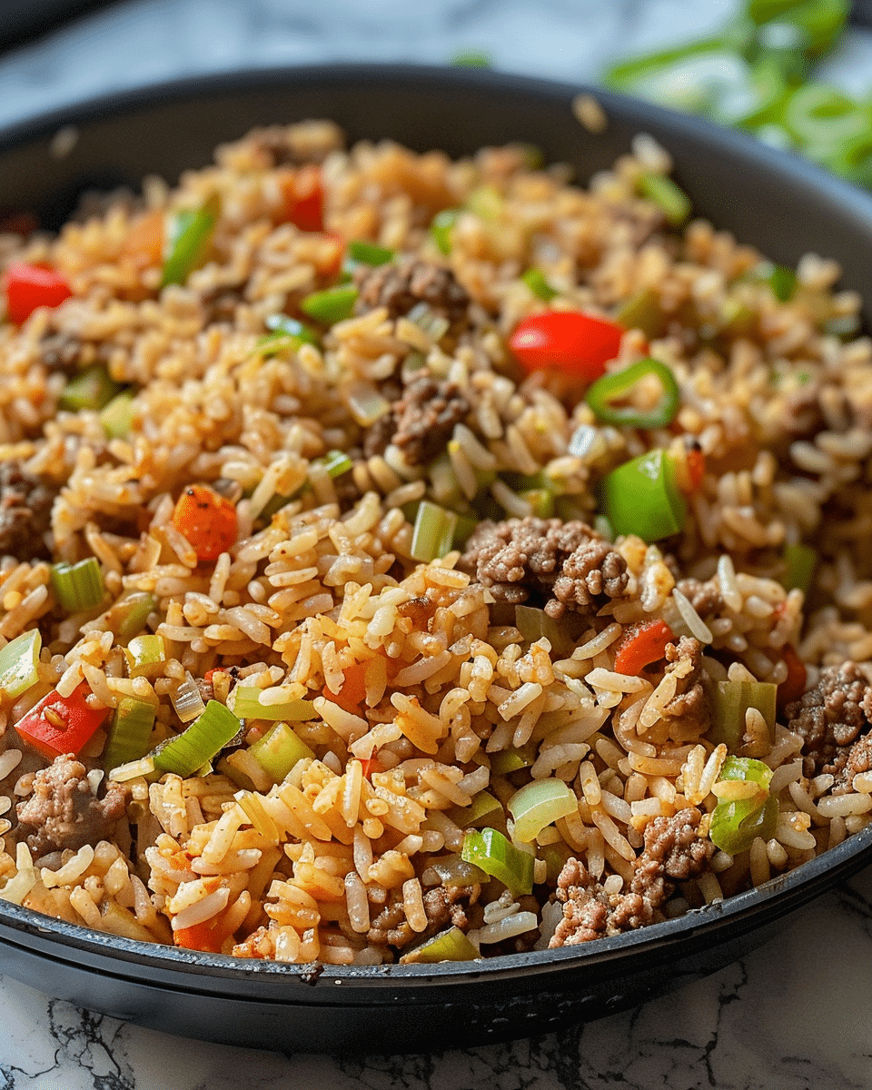 Dirty Rice with Ground Beef
