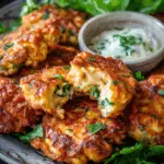 Crispy Cheesy Chicken Fritters