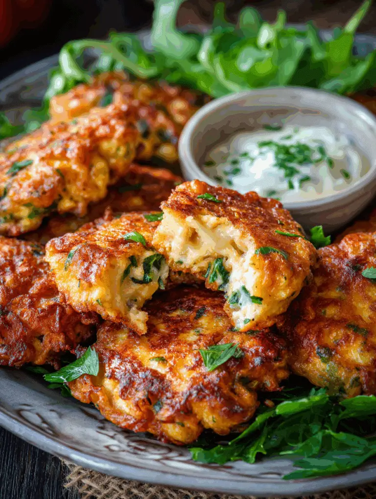 Crispy Cheesy Chicken Fritters