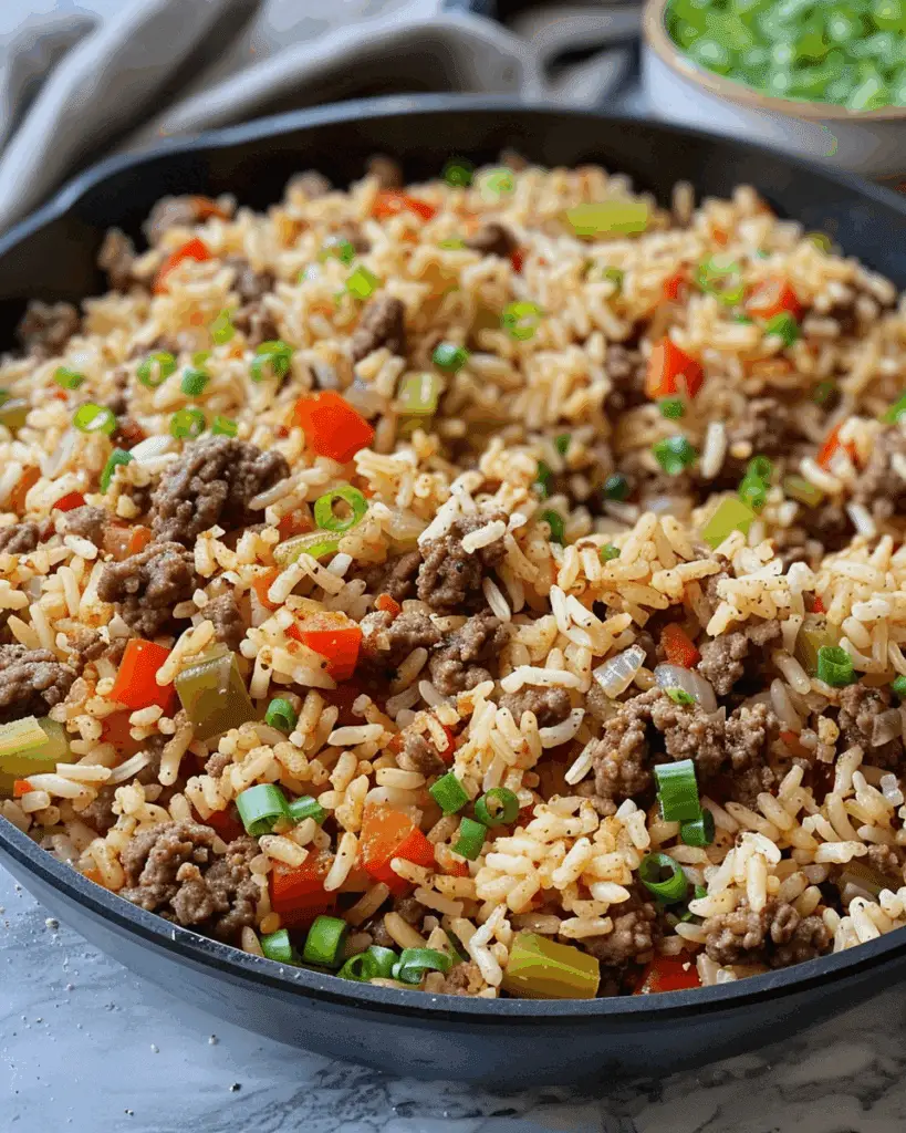 Dirty Rice with Ground Beef