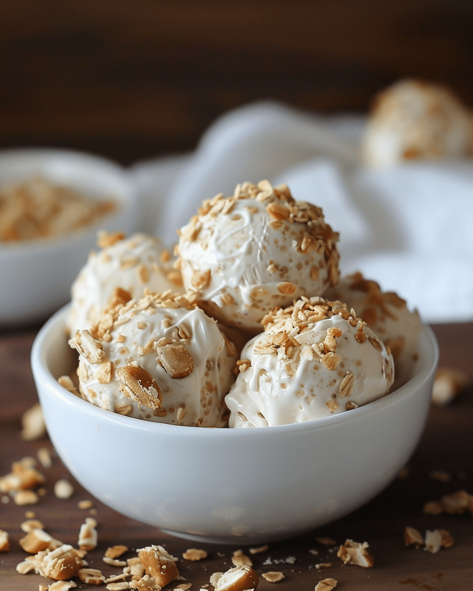 High Protein Frozen Peanut Butter Greek Yogurt Bites