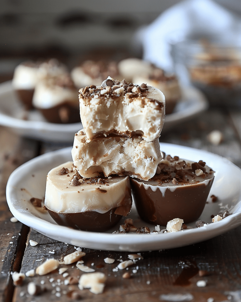 High Protein Frozen Peanut Butter Greek Yogurt Bites