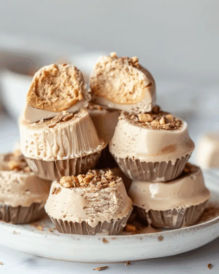 High Protein Frozen Peanut Butter Greek Yogurt Bites