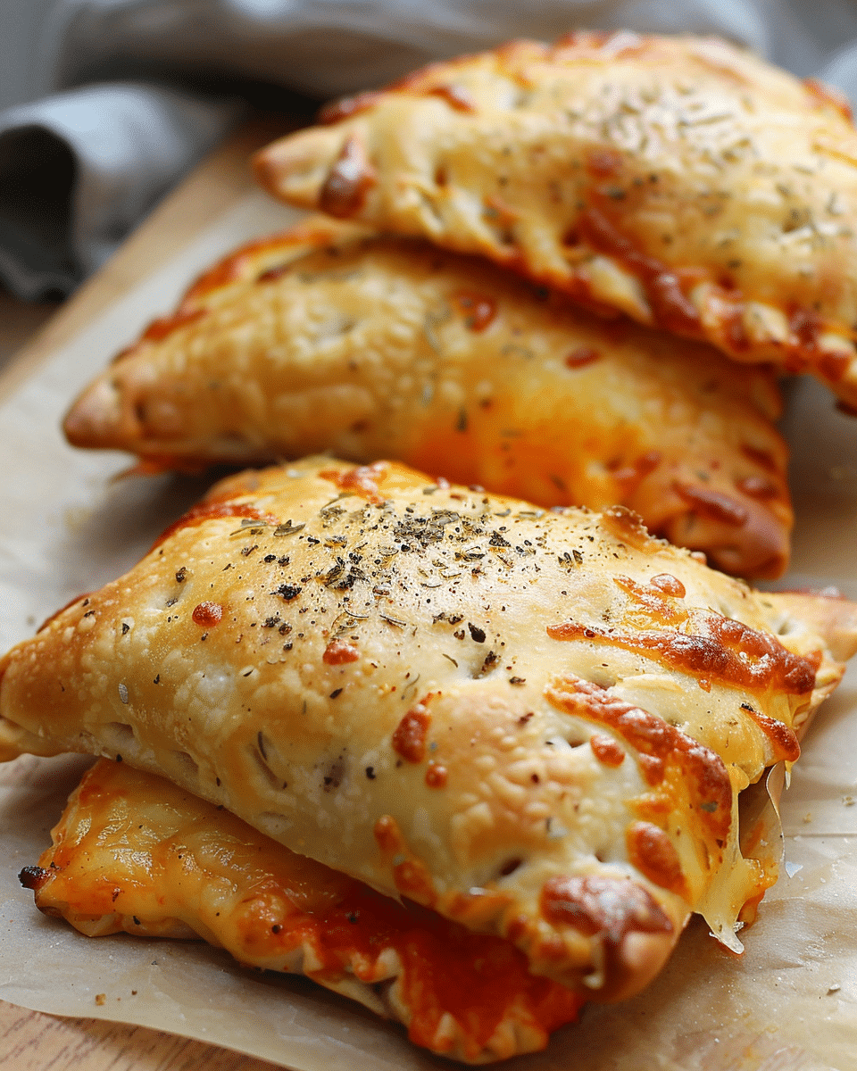 Homemade Easy Cheesy Pizza Pockets