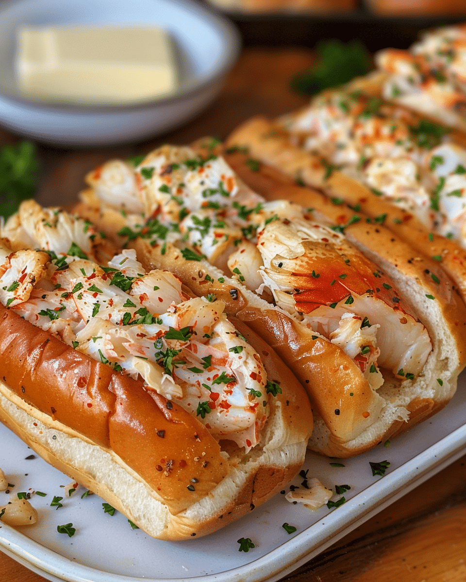 Garlic Butter Crab Rolls
