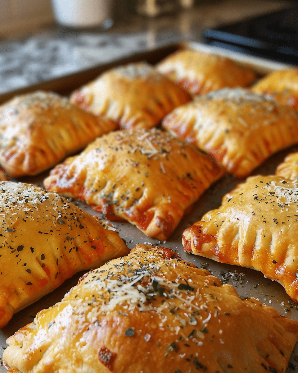 Homemade Easy Cheesy Pizza Pockets