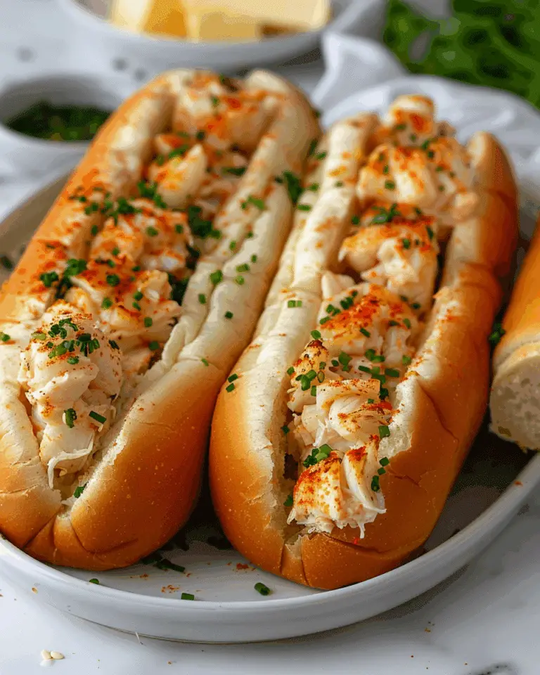 Garlic Butter Crab Rolls