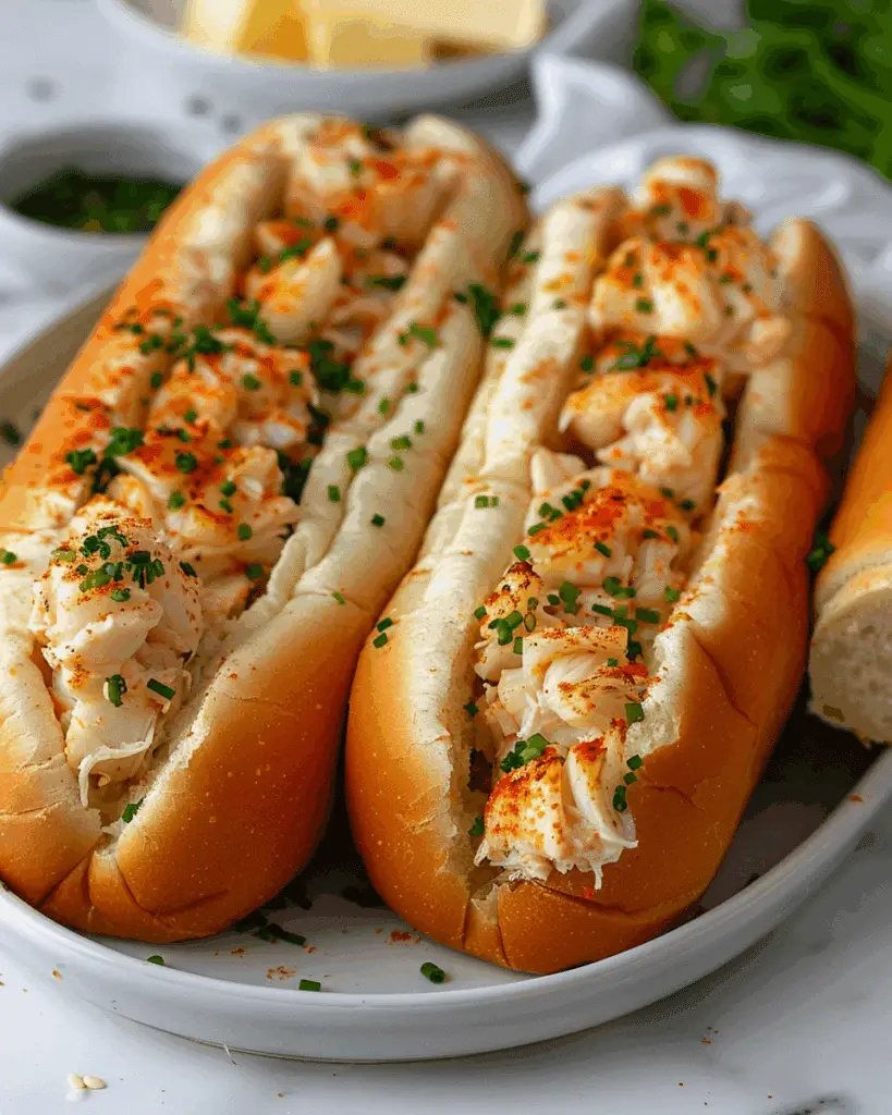 Garlic Butter Crab Rolls