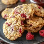 Buttery Raspberry Crumble Cookies with a Sweet Jam Filling