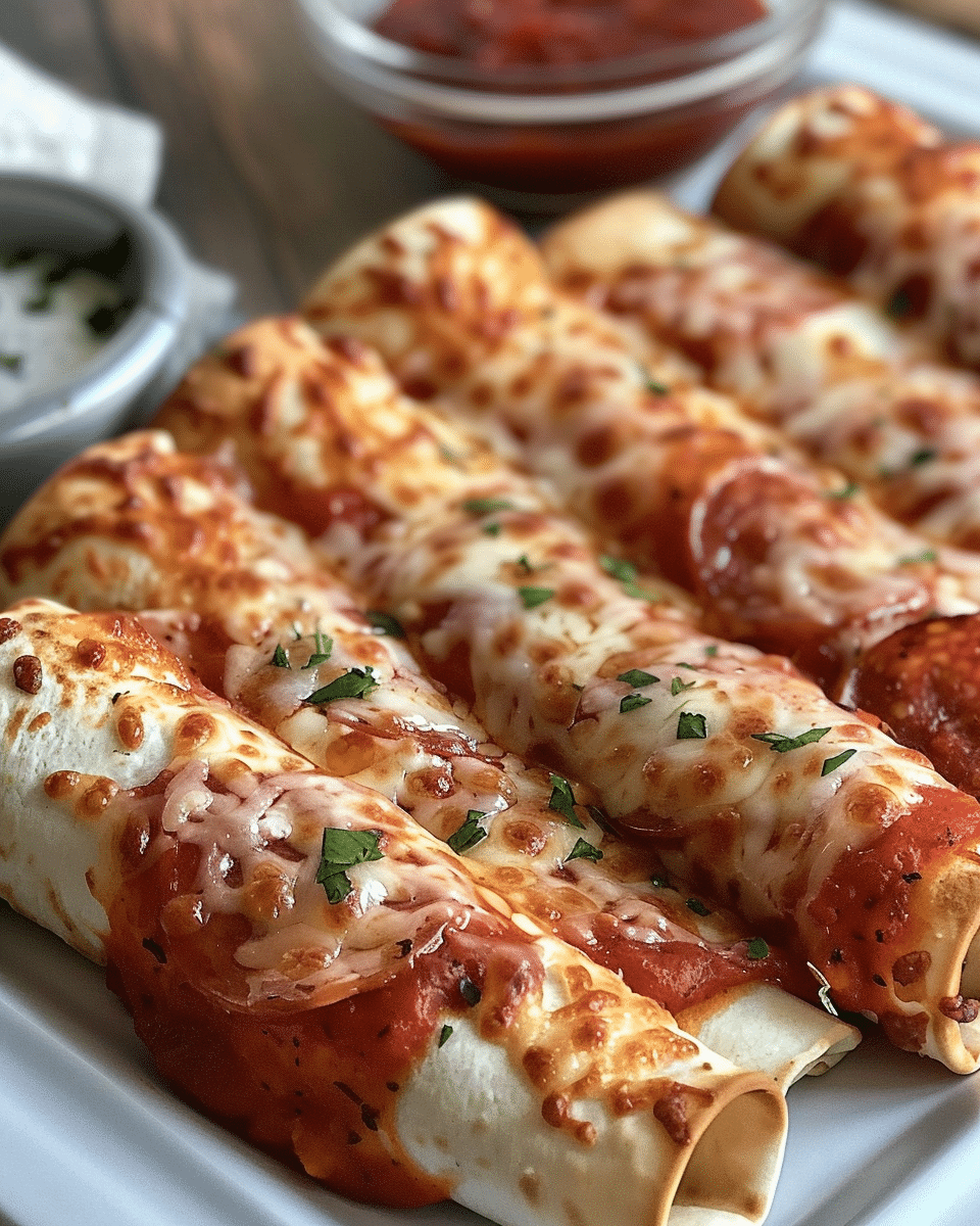 Cheesy Pepperoni Pizza Roll-Ups