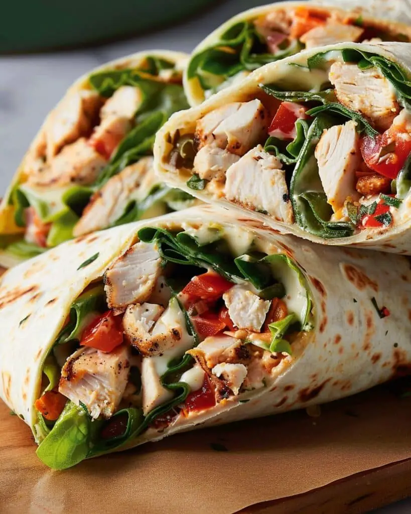 Tuscan Chicken Wrap