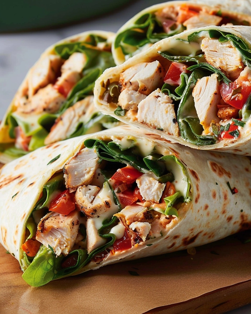 Tuscan Chicken Wrap