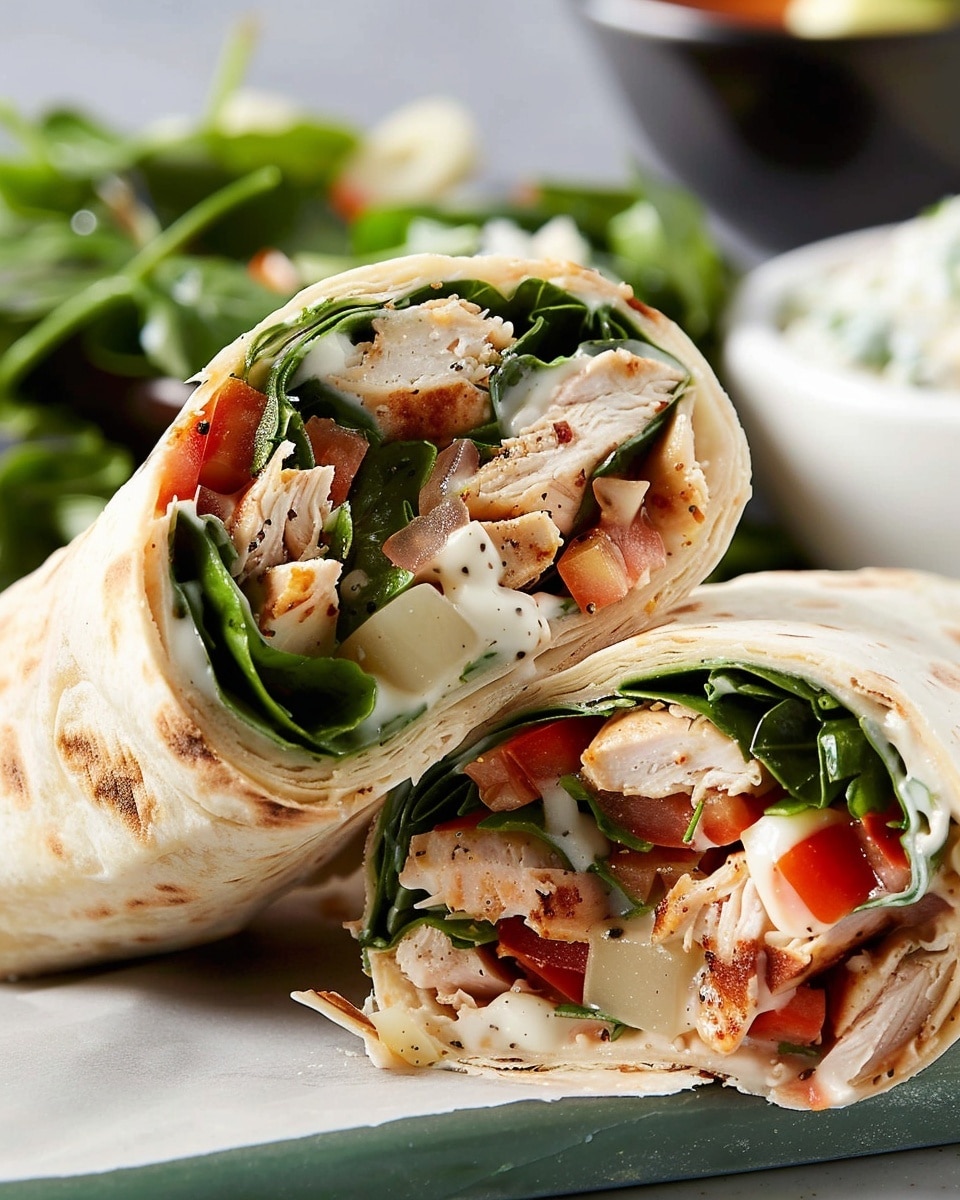Tuscan Chicken Wrap