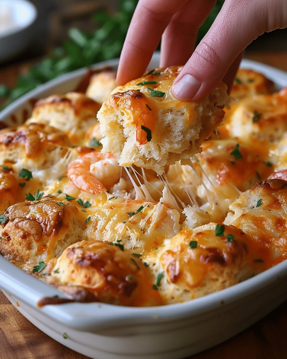 Shrimp Crab Biscuit Bomb