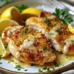 Zesty Lemon Pecorino Crusted Chicken
