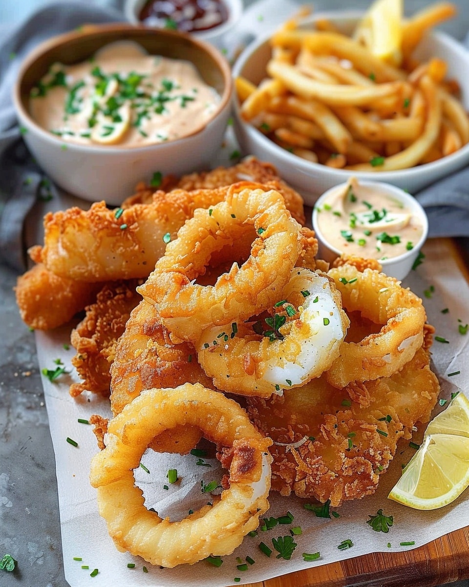 Crispy Cod & Onion Ring