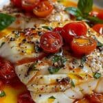 Cod in a Lemon Butter Tomato Sauce
