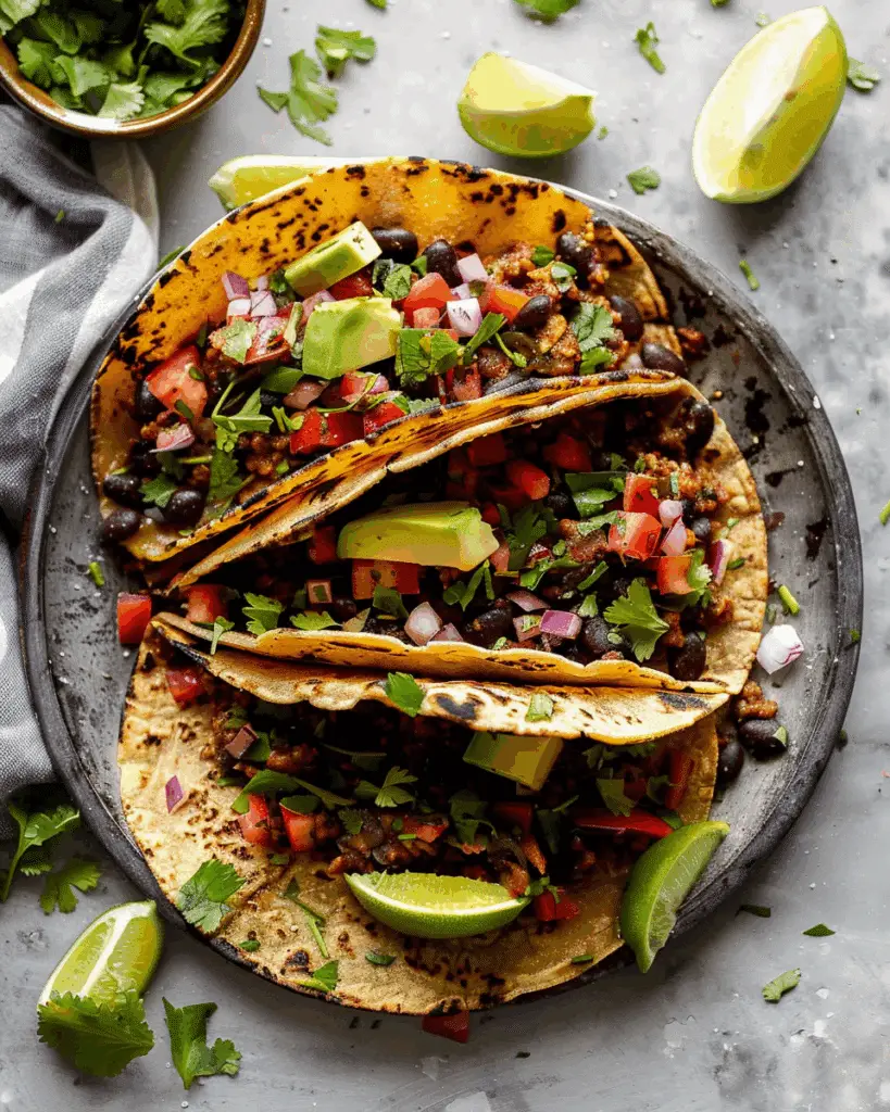 Crispy Black Bean Tacos