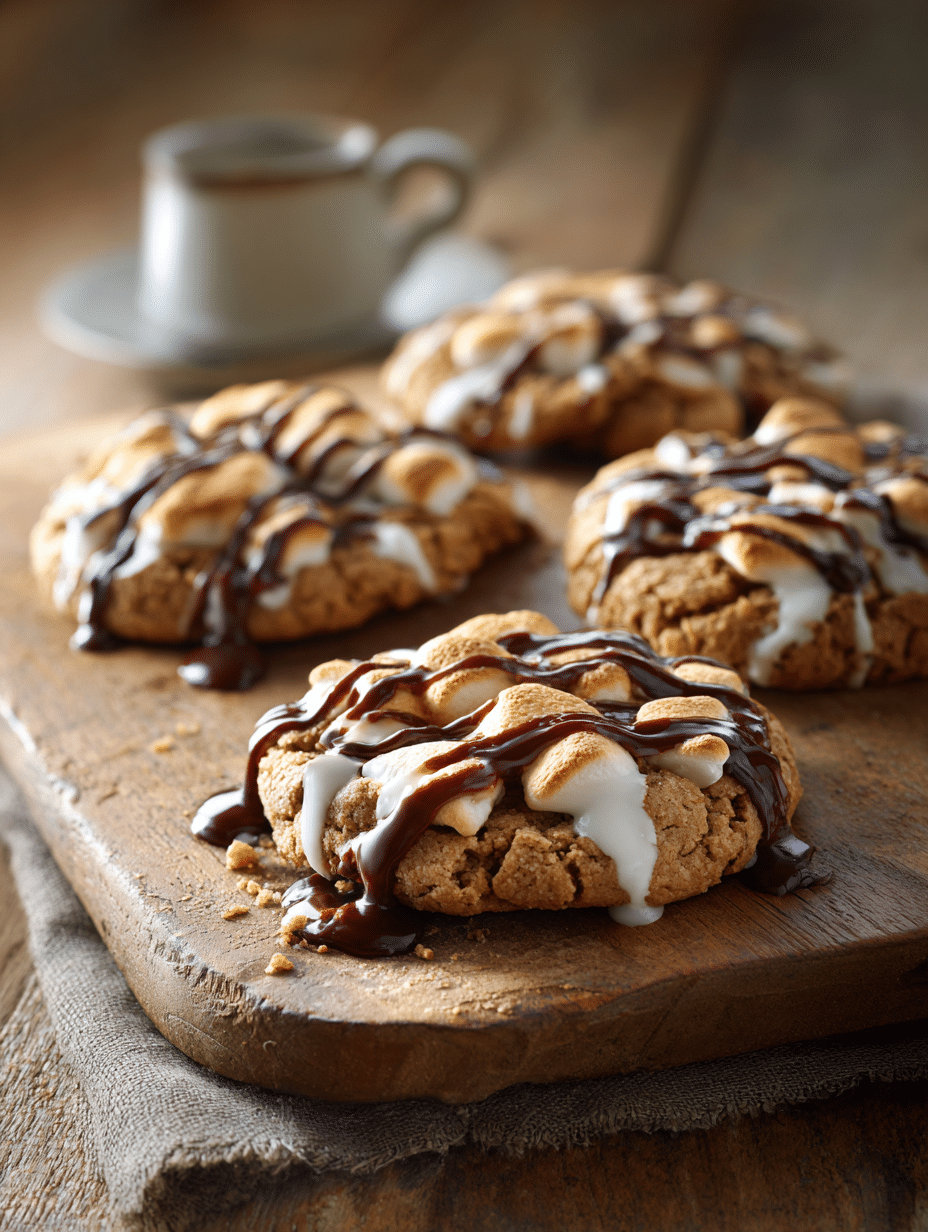 Pumpkin S'mores Cookies