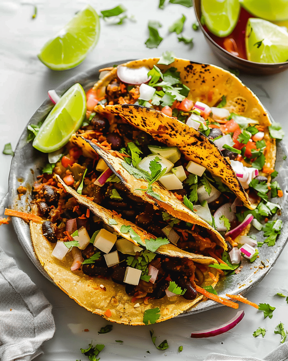 Crispy Black Bean Tacos