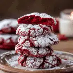 Red Velvet Crinkle Cookies
