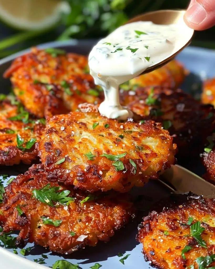 Crispy Garlic Parmesan Hashbrown Patties