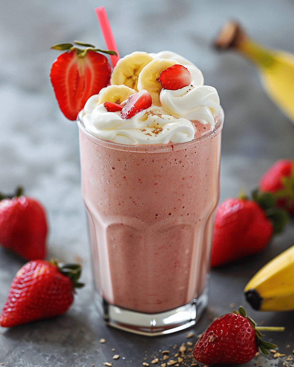 Strawberry Banana Yogurt Smoothie