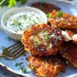 Crispy Garlic Parmesan Hashbrown Patties