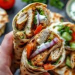 Juicy Greek Chicken Gyros Wraps