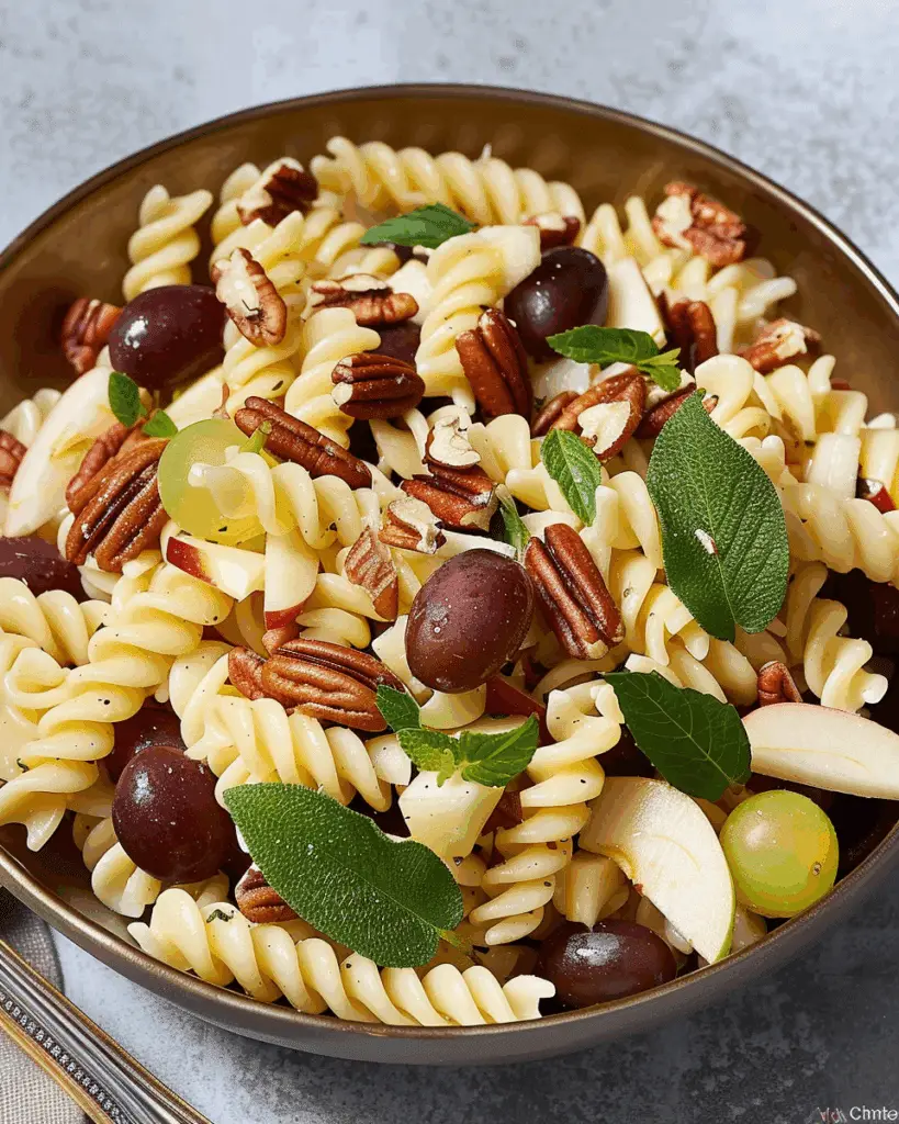Apple, Grape and Pecan Pasta Salad