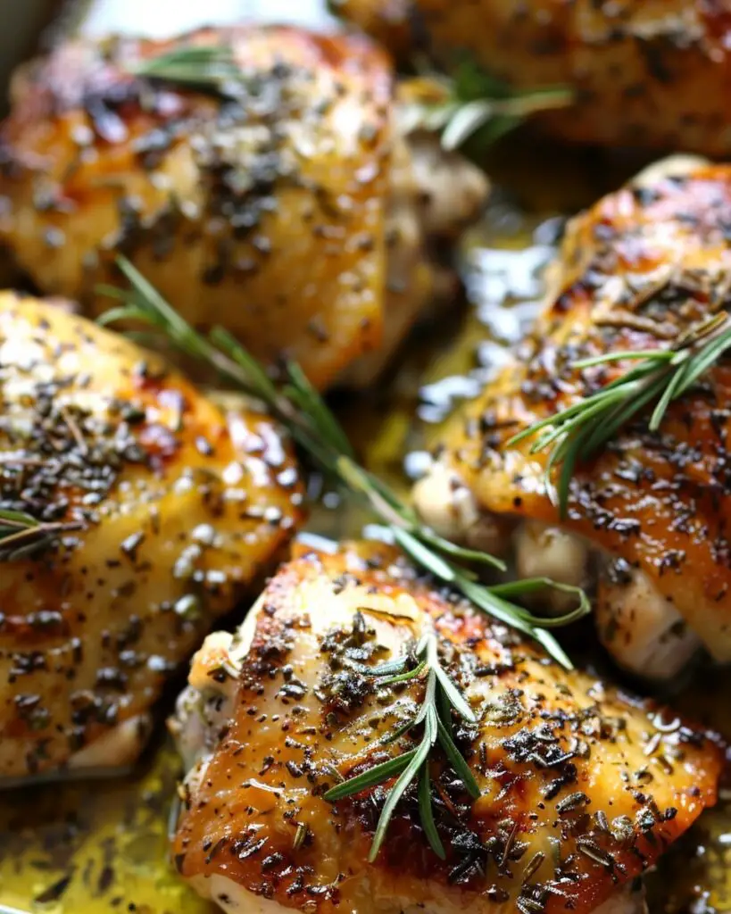 Herb Roasted Chicken Thighs