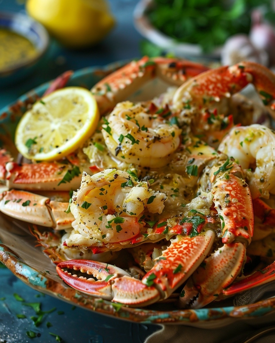 Garlic Butter Crab and Shrimp