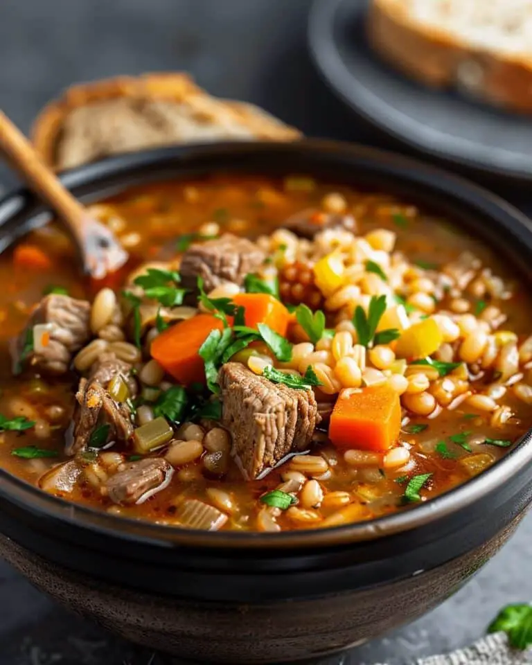 Instant Pot Beef Barley Soup