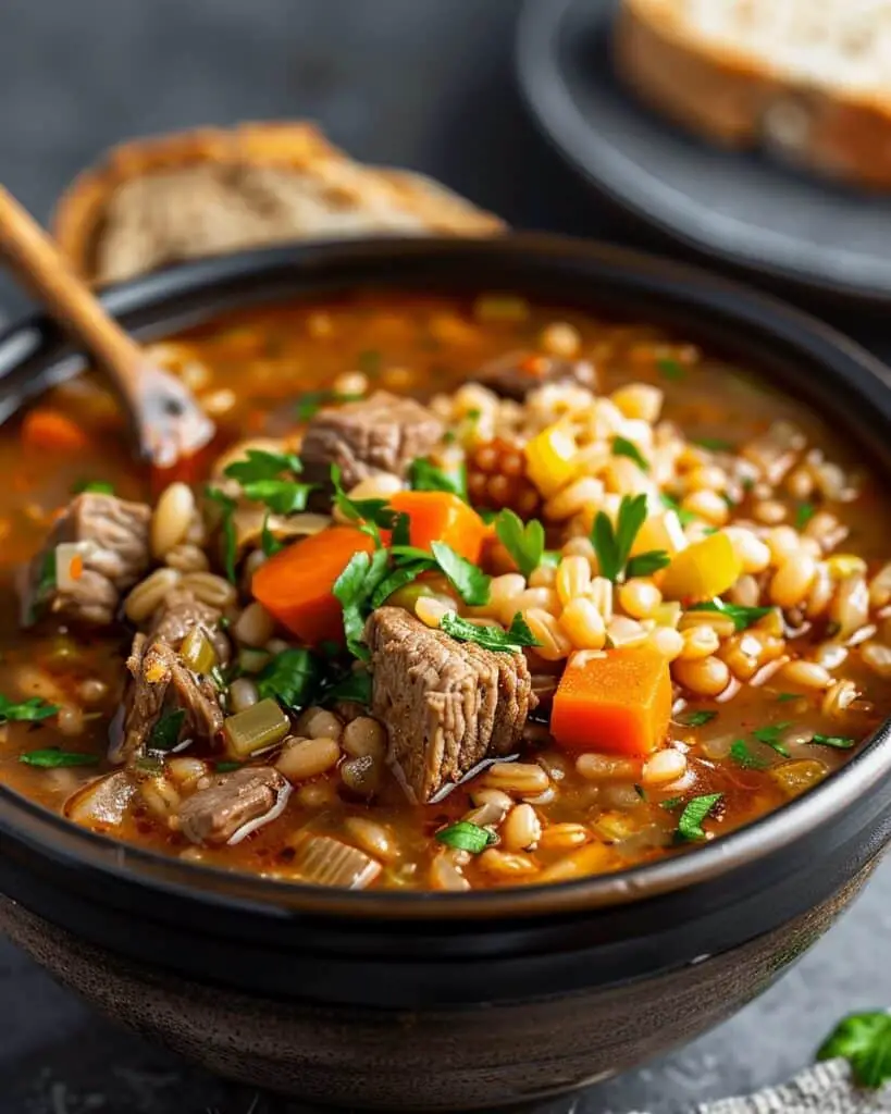 Instant Pot Beef Barley Soup