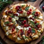 Roasted Pear, Cranberry, and Brie Flatbread