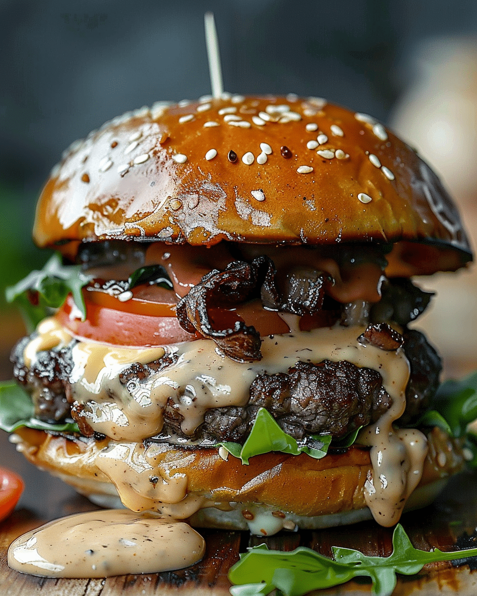 Smash Burgers with Creamy Burger Sauce
