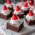 Easy Santa Hat Brownies