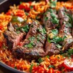 Steak with Savory Tomato Rice
